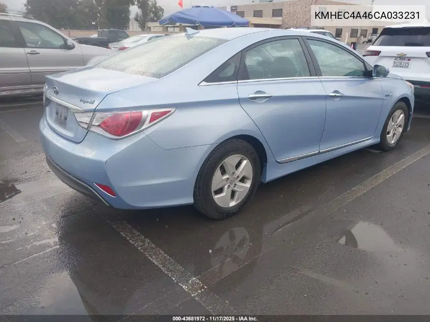 KMHEC4A46CA033231 2012 Hyundai Sonata Hybrid