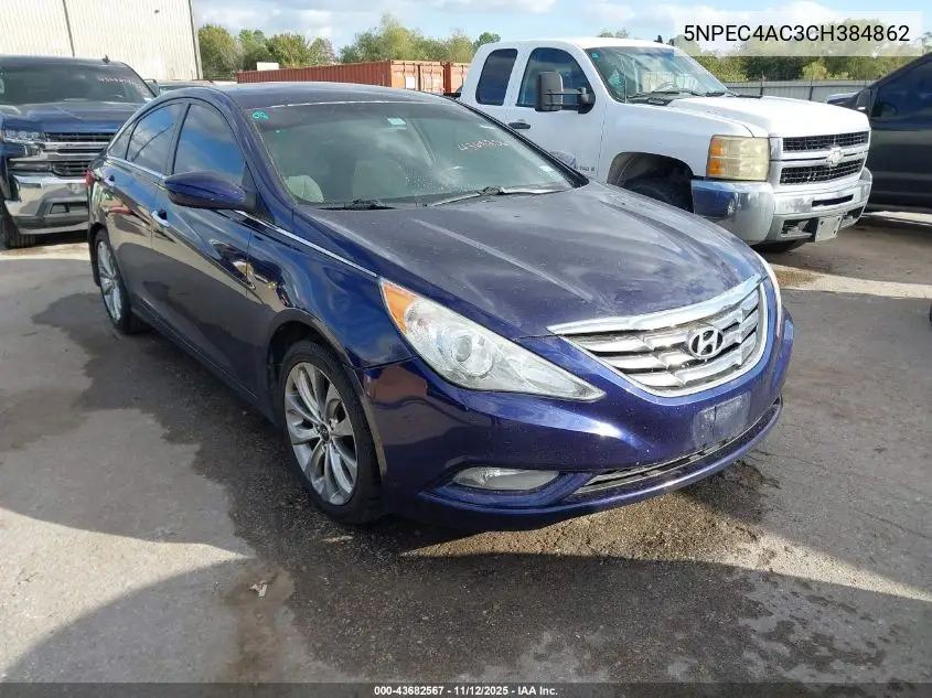 5NPEC4AC3CH384862 2012 Hyundai Sonata Se