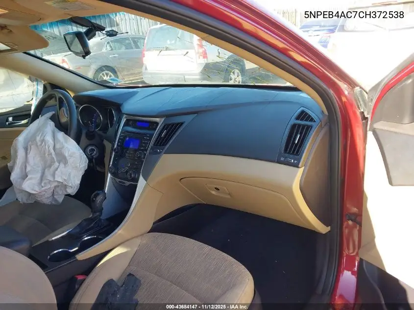 5NPEB4AC7CH372538 2012 Hyundai Sonata Gls