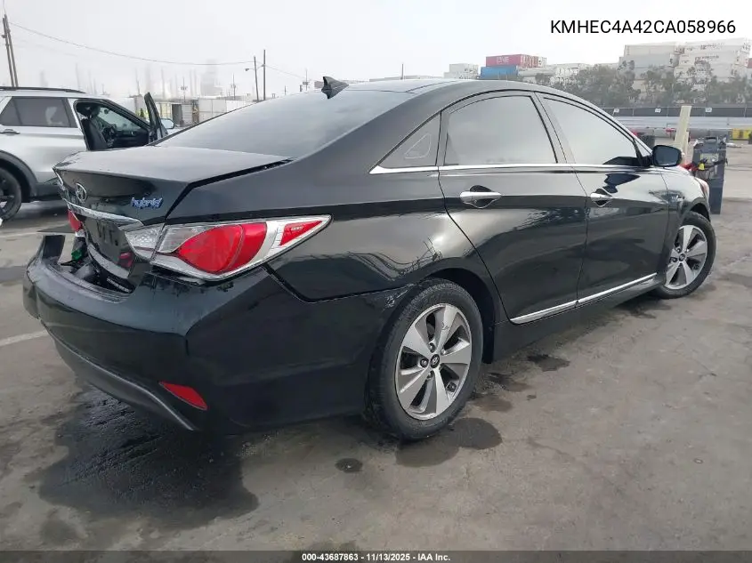 KMHEC4A42CA058966 2012 Hyundai Sonata Hybrid