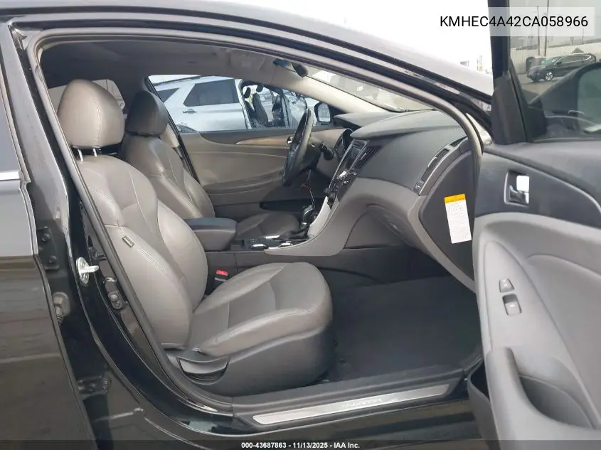 KMHEC4A42CA058966 2012 Hyundai Sonata Hybrid