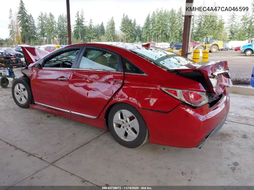 KMHEC4A47CA046599 2012 Hyundai Sonata Hybrid