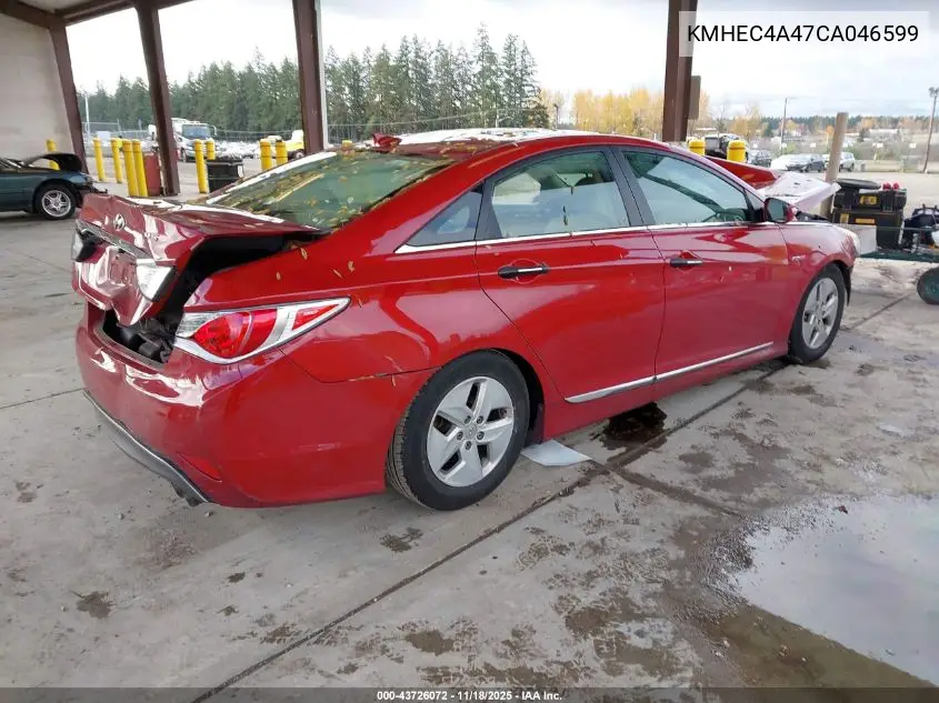 KMHEC4A47CA046599 2012 Hyundai Sonata Hybrid