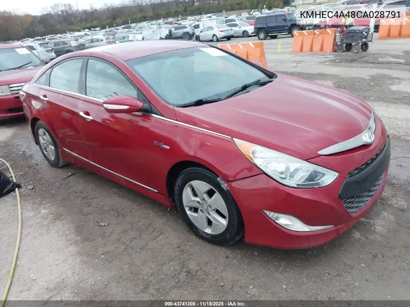 KMHEC4A48CA028791 2012 Hyundai Sonata Hybrid