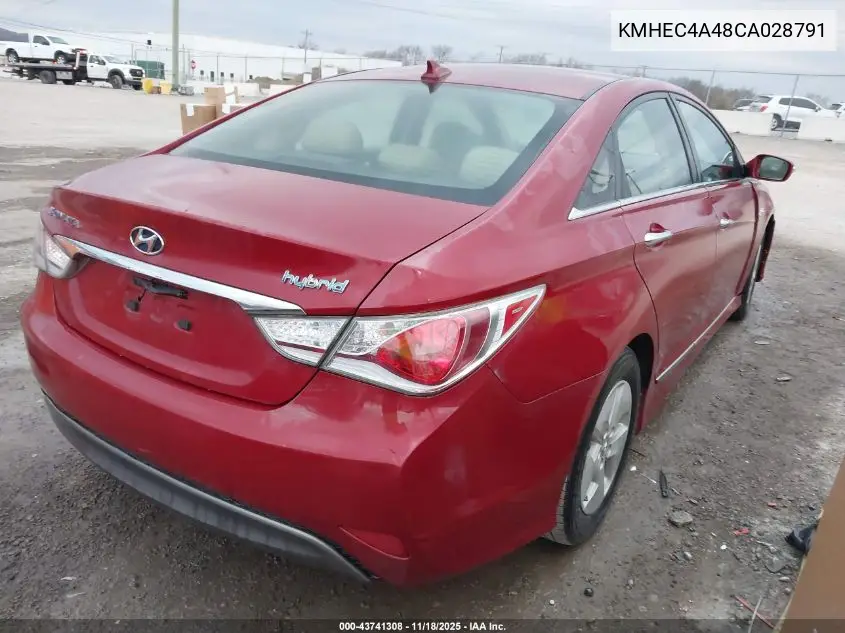 KMHEC4A48CA028791 2012 Hyundai Sonata Hybrid
