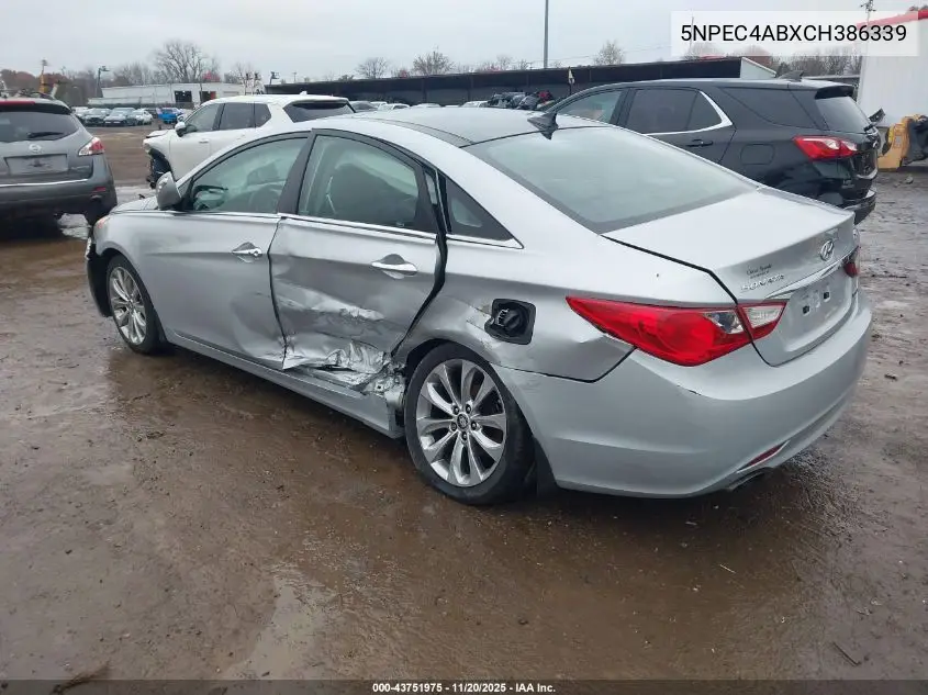 5NPEC4ABXCH386339 2012 Hyundai Sonata Limited 2.0T