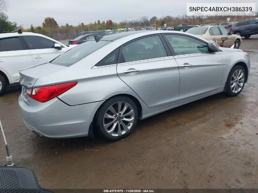 5NPEC4ABXCH386339 2012 Hyundai Sonata Limited 2.0T