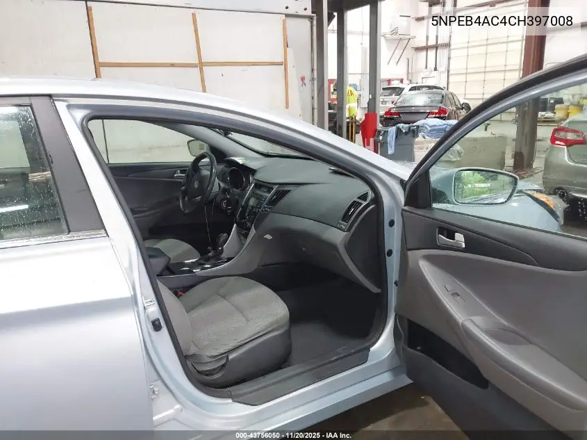 5NPEB4AC4CH397008 2012 Hyundai Sonata Gls
