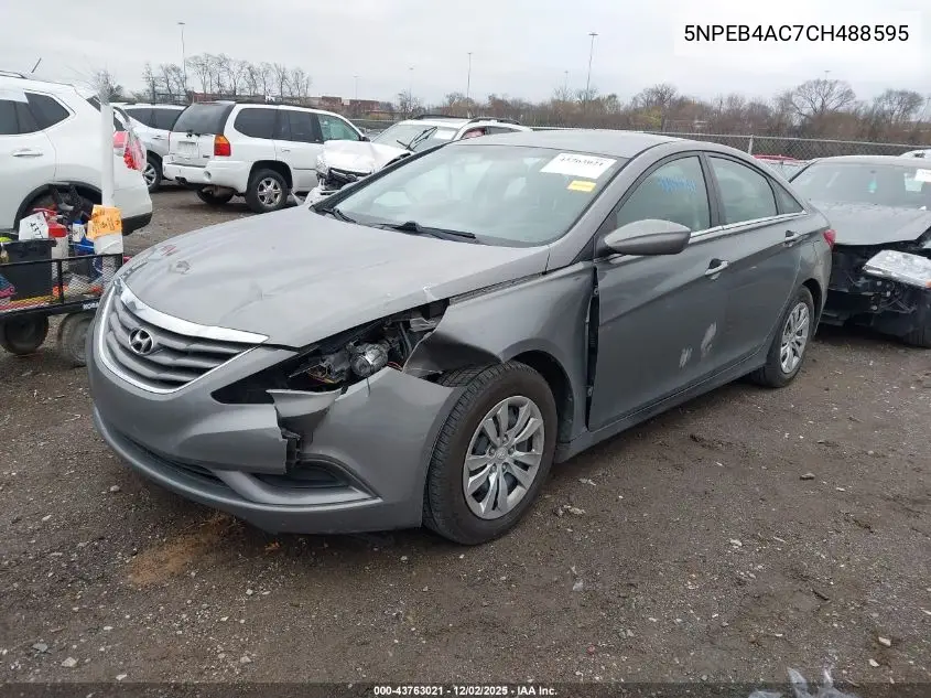 5NPEB4AC7CH488595 2012 Hyundai Sonata Gls
