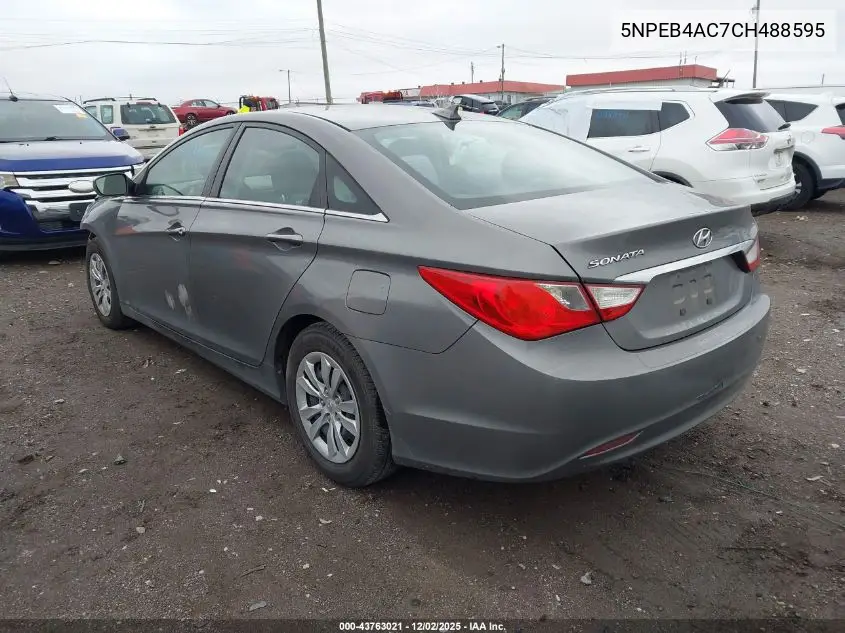 5NPEB4AC7CH488595 2012 Hyundai Sonata Gls