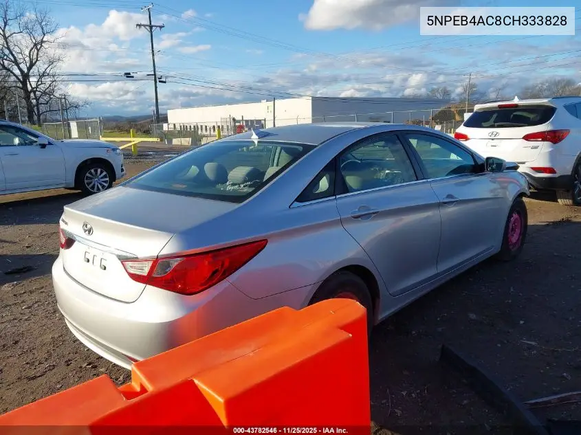 5NPEB4AC8CH333828 2012 Hyundai Sonata Gls