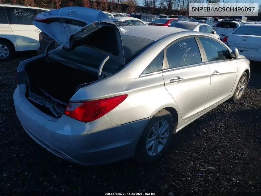 5NPEB4AC9CH496097 2012 Hyundai Sonata Gls