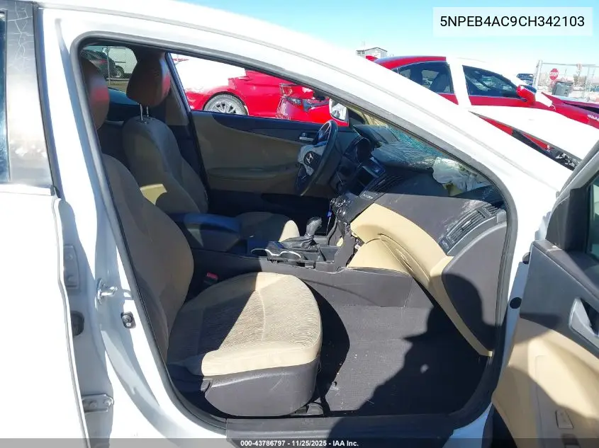 5NPEB4AC9CH342103 2012 Hyundai Sonata Gls