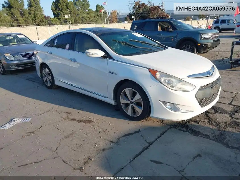 KMHEC4A42CA059776 2012 Hyundai Sonata Hybrid
