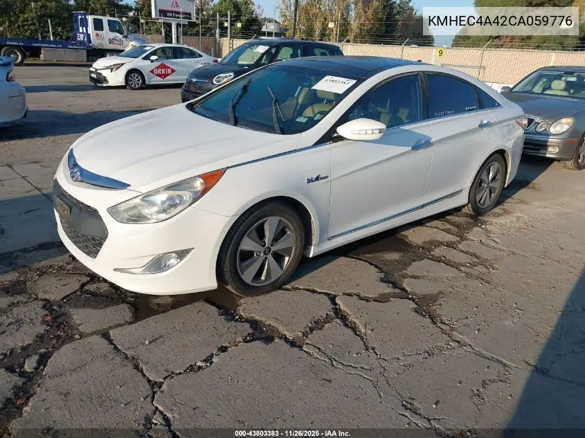 KMHEC4A42CA059776 2012 Hyundai Sonata Hybrid