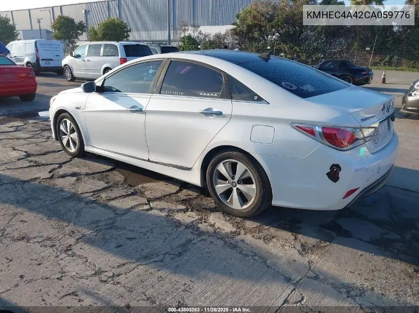 KMHEC4A42CA059776 2012 Hyundai Sonata Hybrid