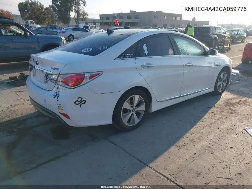 KMHEC4A42CA059776 2012 Hyundai Sonata Hybrid