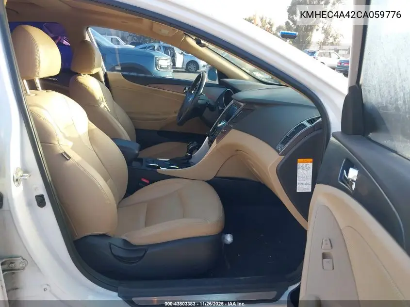KMHEC4A42CA059776 2012 Hyundai Sonata Hybrid