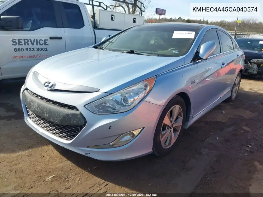 KMHEC4A45CA040574 2012 Hyundai Sonata Hybrid