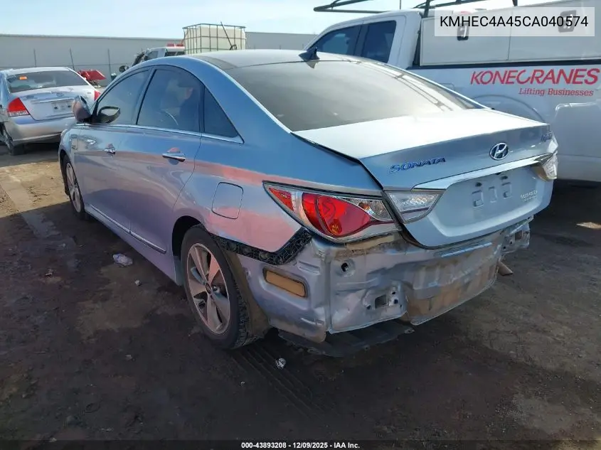 KMHEC4A45CA040574 2012 Hyundai Sonata Hybrid