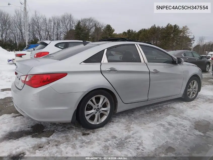 5NPEC4AC5CH347554 2012 Hyundai Sonata Limited