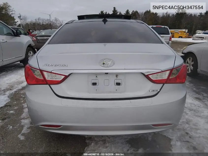 5NPEC4AC5CH347554 2012 Hyundai Sonata Limited