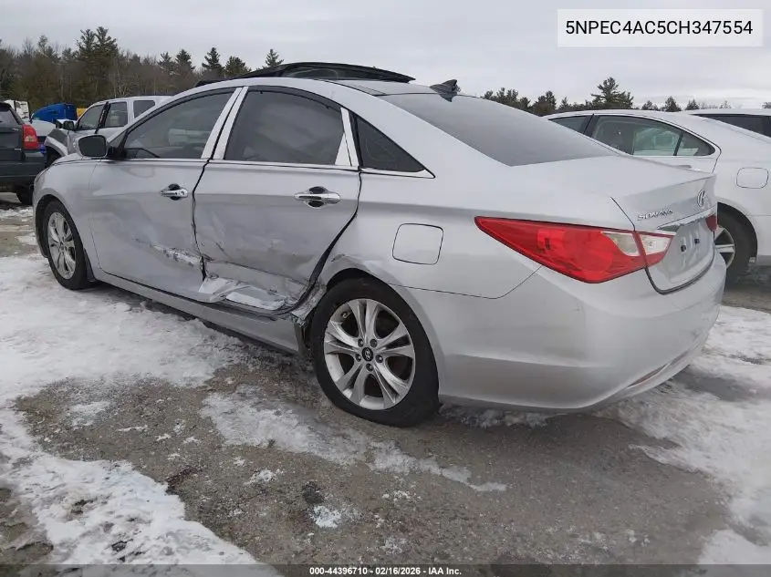 5NPEC4AC5CH347554 2012 Hyundai Sonata Limited