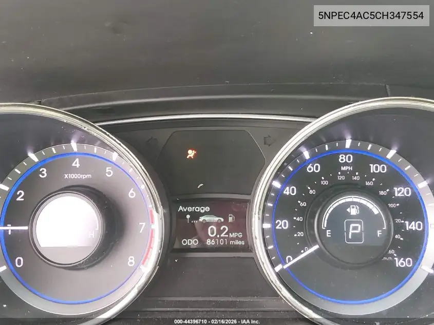 5NPEC4AC5CH347554 2012 Hyundai Sonata Limited