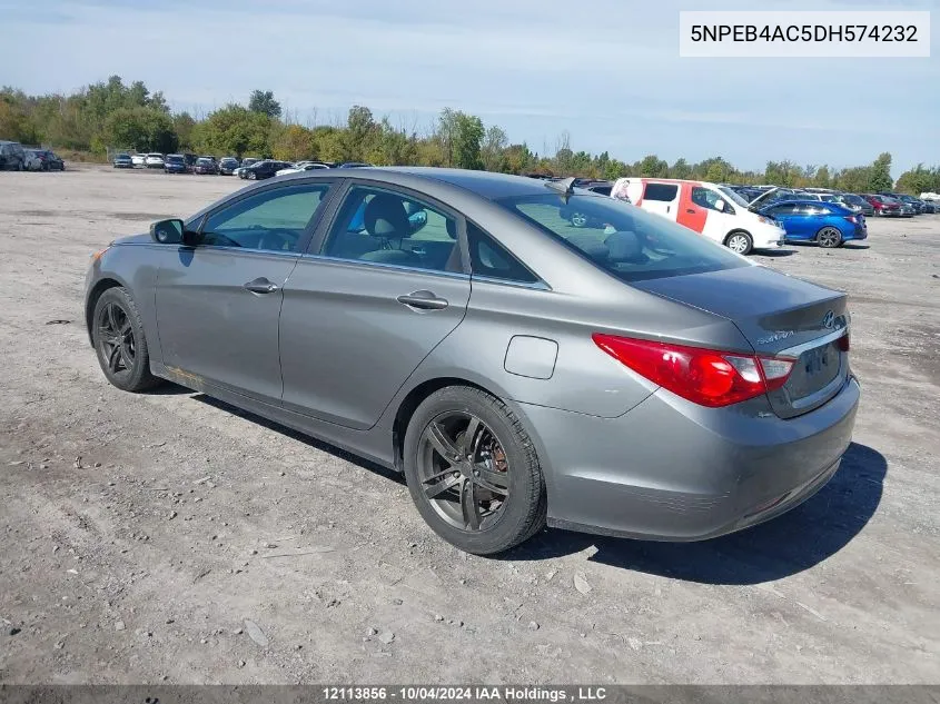 5NPEB4AC5DH574232 2013 Hyundai Sonata Gl