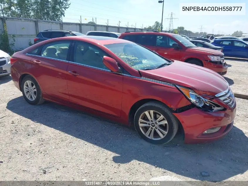 5NPEB4AC0DH558777 2013 Hyundai Sonata Gls