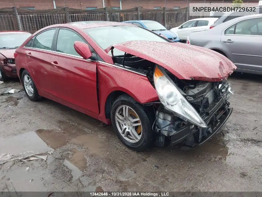 5NPEB4AC8DH729632 2013 Hyundai Sonata Gls