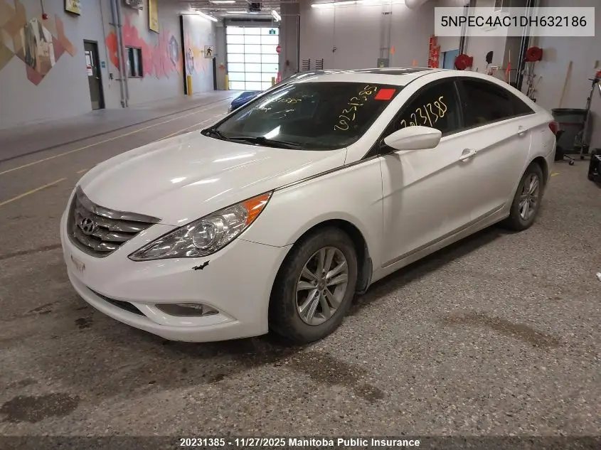 5NPEC4AC1DH632186 2013 Hyundai Sonata Gls