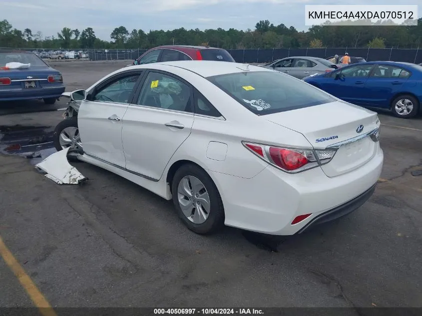 KMHEC4A4XDA070512 2013 Hyundai Sonata Hybrid