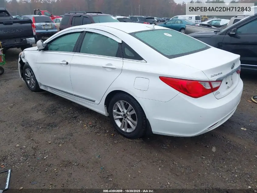 5NPEB4AC2DH712843 2013 Hyundai Sonata Gls