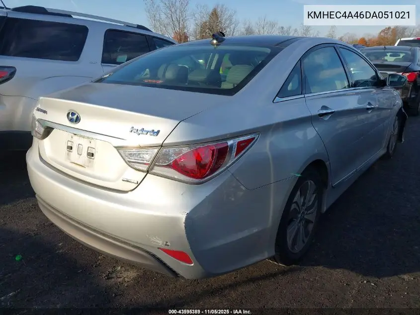 KMHEC4A46DA051021 2013 Hyundai Sonata Hybrid Limited