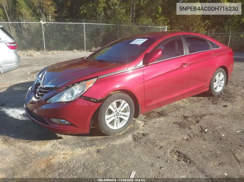 5NPEB4AC0DH716230 2013 Hyundai Sonata Gls