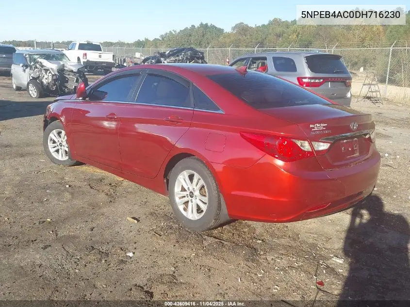 5NPEB4AC0DH716230 2013 Hyundai Sonata Gls