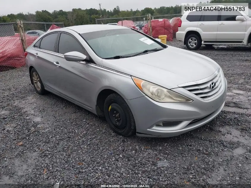 5NPEB4AC4DH551783 2013 Hyundai Sonata Gls