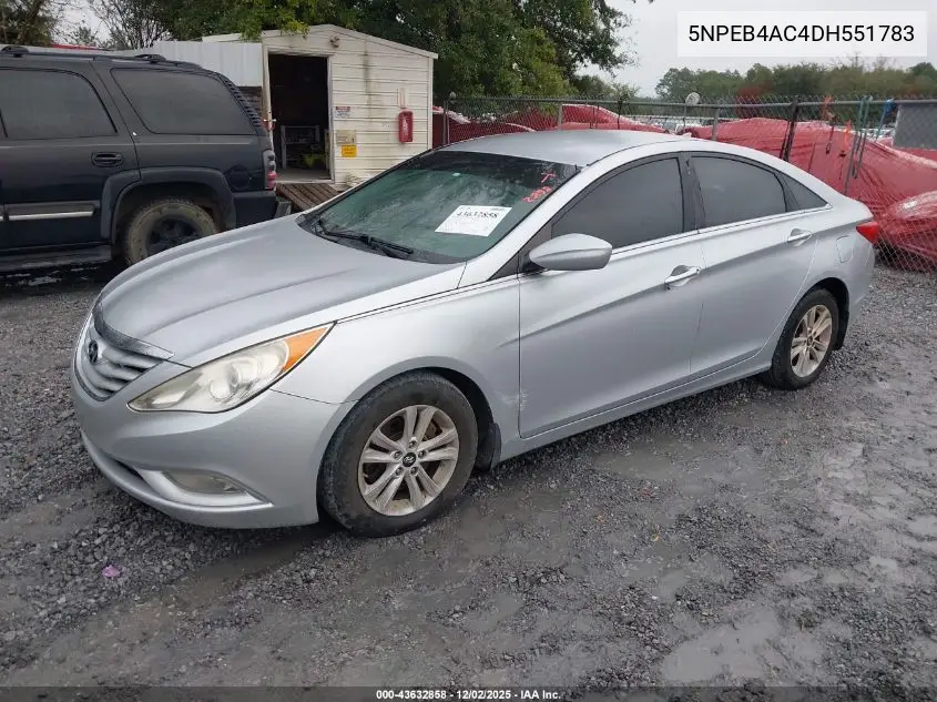5NPEB4AC4DH551783 2013 Hyundai Sonata Gls