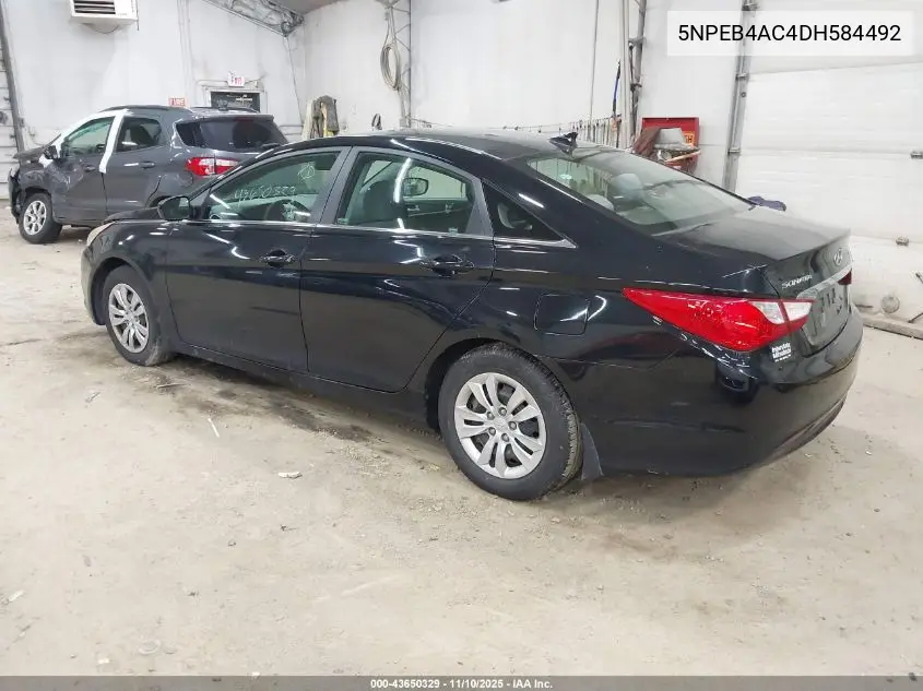 5NPEB4AC4DH584492 2013 Hyundai Sonata Gls