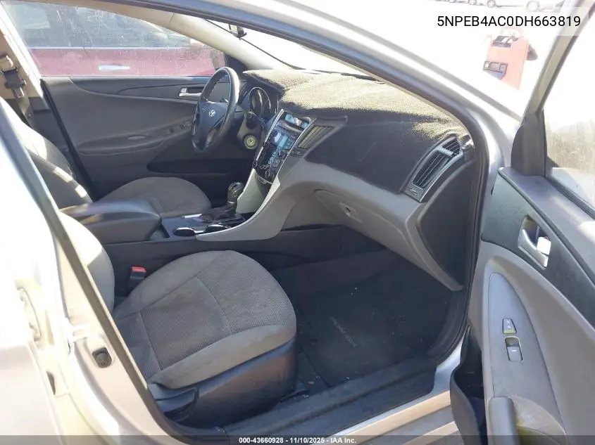 5NPEB4AC0DH663819 2013 Hyundai Sonata Gls