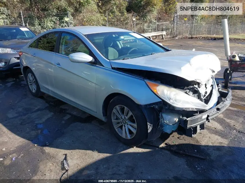 5NPEB4AC8DH804619 2013 Hyundai Sonata Gls