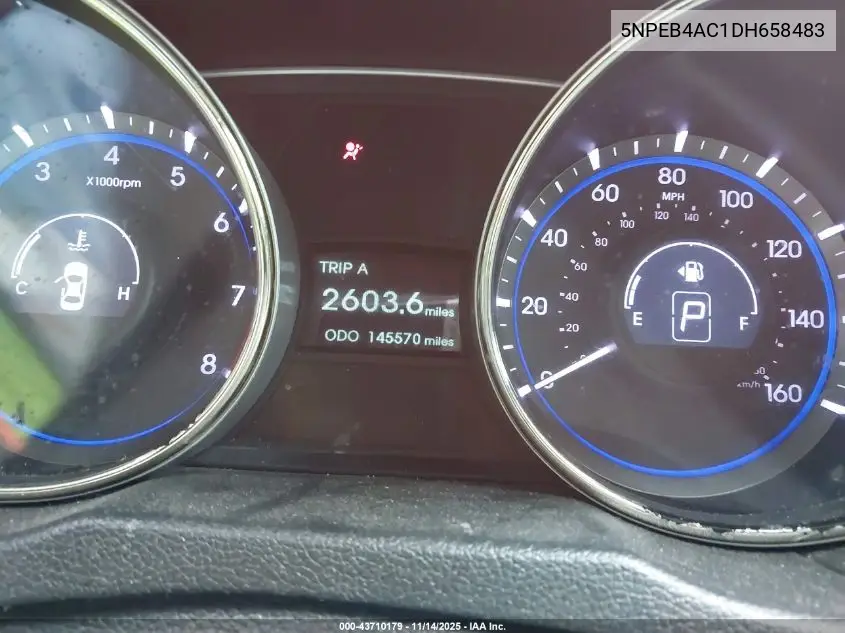 5NPEB4AC1DH658483 2013 Hyundai Sonata Gls