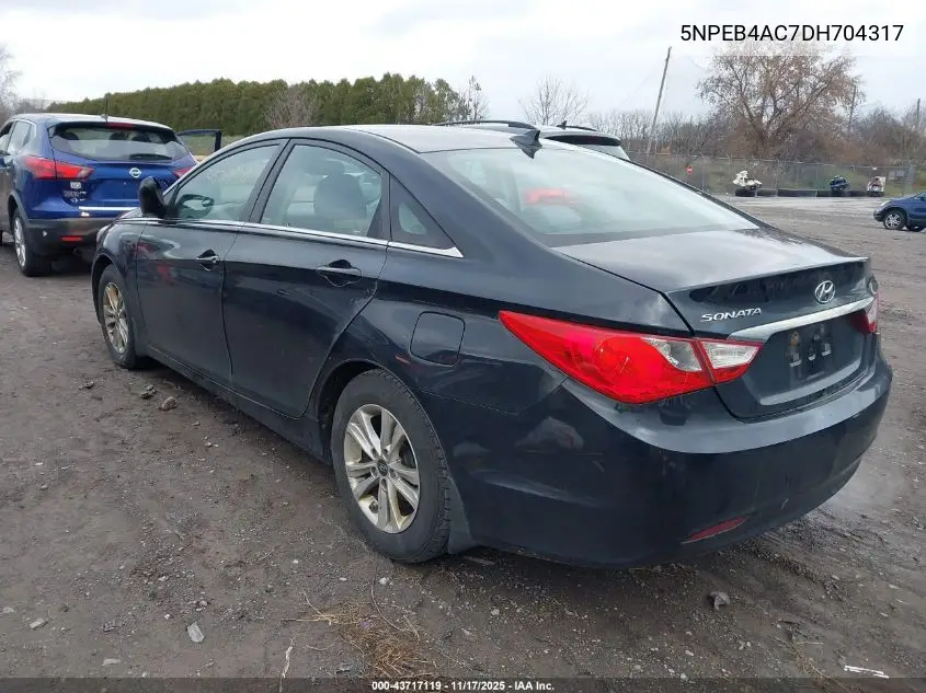 5NPEB4AC7DH704317 2013 Hyundai Sonata Gls