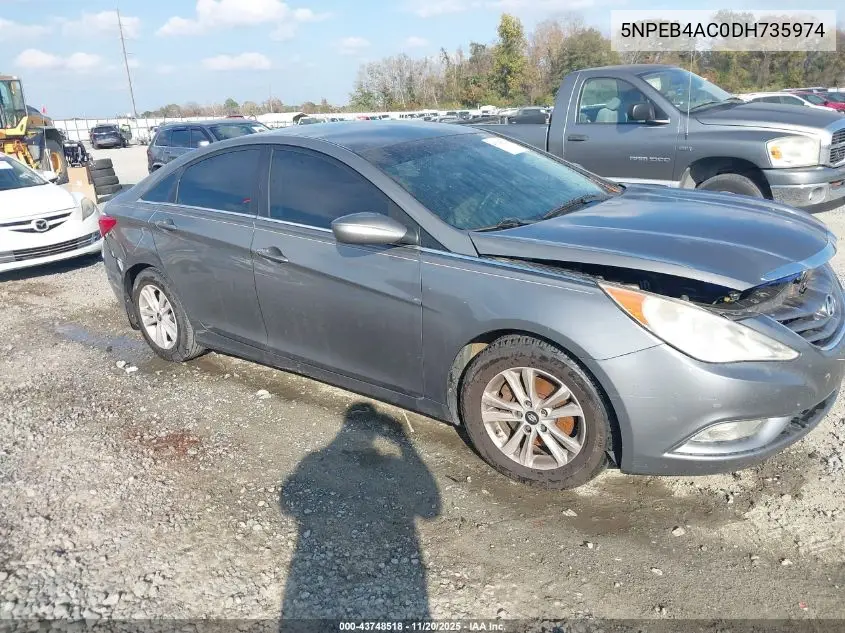 5NPEB4AC0DH735974 2013 Hyundai Sonata Gls