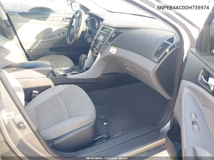 5NPEB4AC0DH735974 2013 Hyundai Sonata Gls