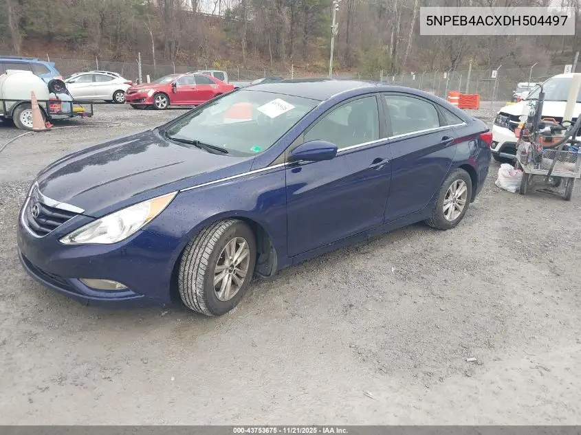 5NPEB4ACXDH504497 2013 Hyundai Sonata Gls