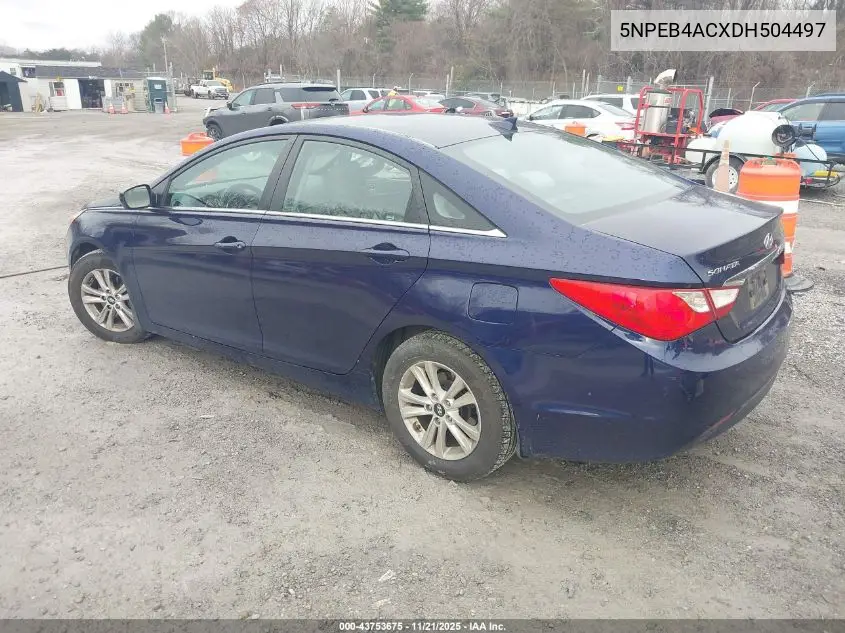 5NPEB4ACXDH504497 2013 Hyundai Sonata Gls