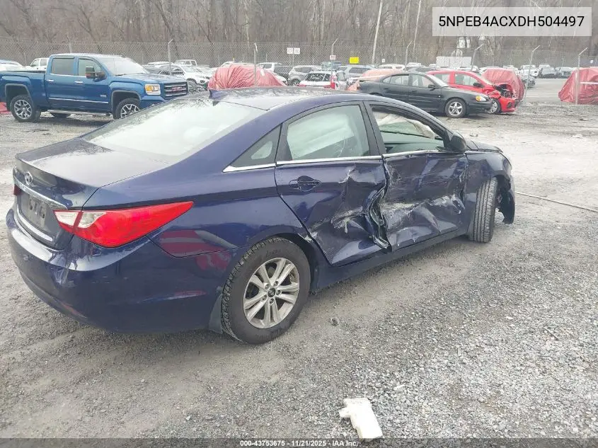 5NPEB4ACXDH504497 2013 Hyundai Sonata Gls