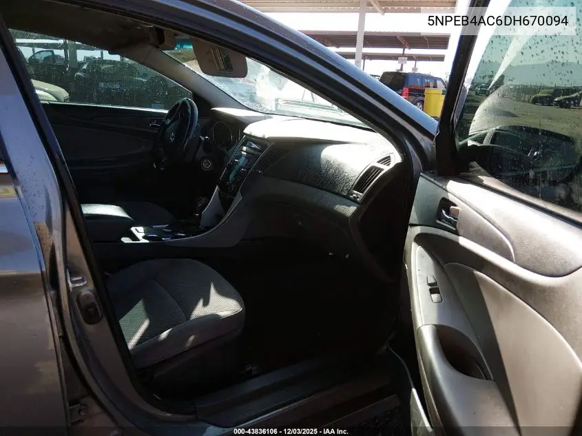 5NPEB4AC6DH670094 2013 Hyundai Sonata Gls